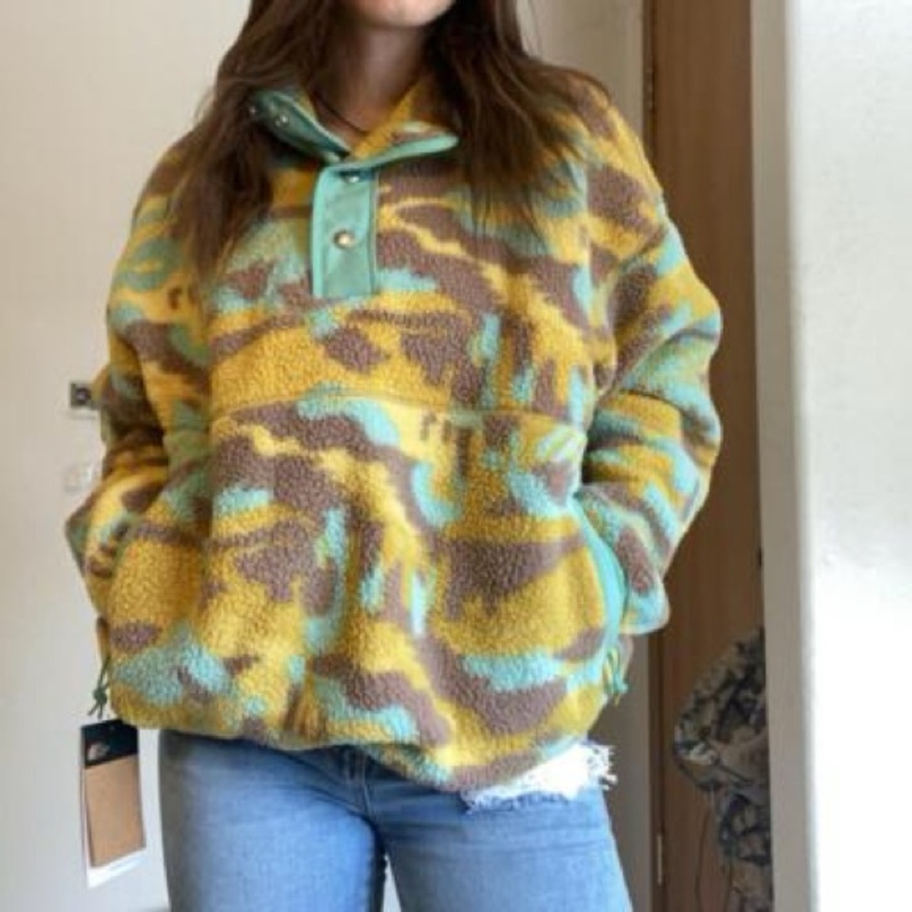 The North Face TNF nwt cragmont quarter snap fleece pullover XS camo print - Picture 1 of 5